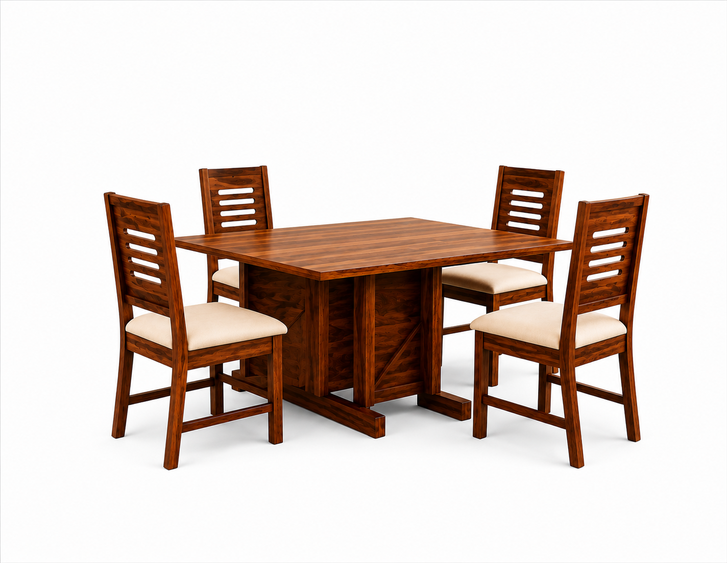 Industrial 4-Seater Dining view 2